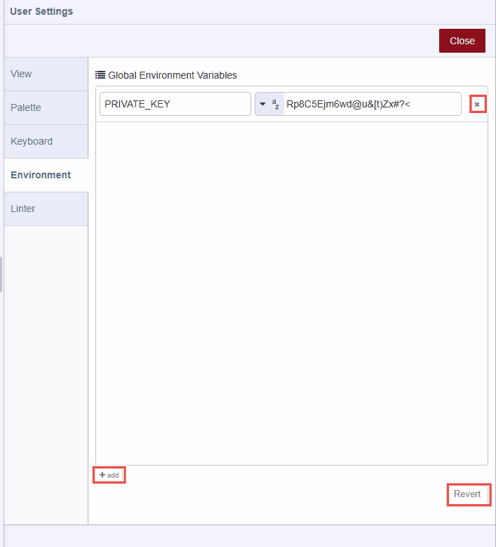 Node-RED Palette manager node's options Node-RED Palette manager node's options